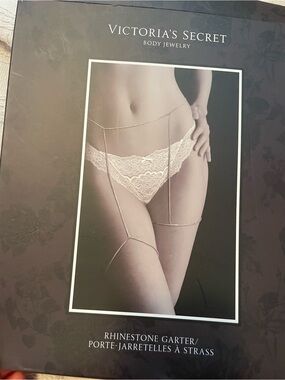 Victoria's Secret Silver Rhinestone Body Garter